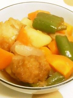 片栗粉不要◆鶏唐揚げで簡単ヘルシー酢豚風-レシピのメイン写真