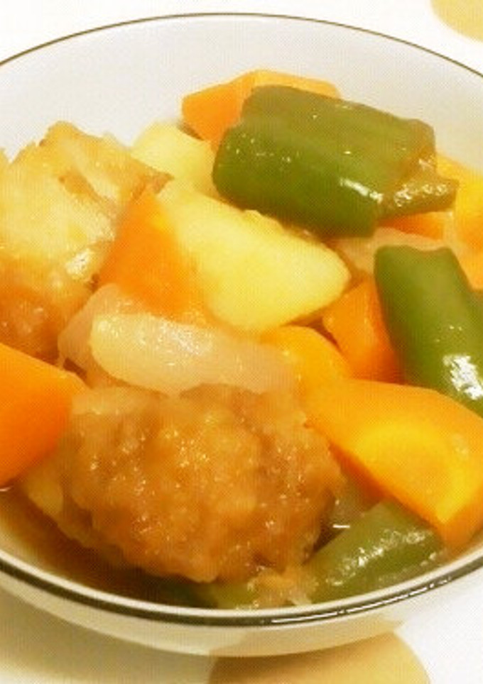 片栗粉不要◆鶏唐揚げで簡単ヘルシー酢豚風-レシピのメイン写真