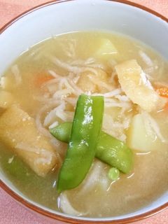 切干大根の具だくさん味噌汁-レシピのメイン写真