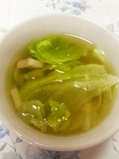生姜とレタスのスープ-レシピのメイン写真