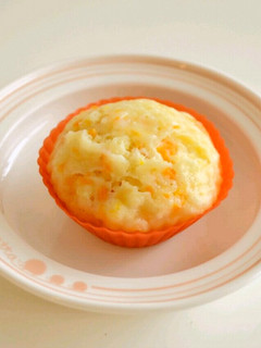 離乳食後期☆手づかみお豆腐蒸しパン-レシピのメイン写真