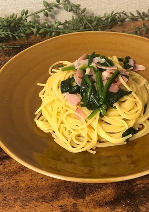 簡単＊ベーコンほうれん草のペペロンチーノ-レシピのメイン写真