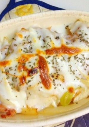 ホワイトソースとパン耳で♥チーズグラタン-レシピのメイン写真