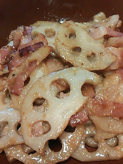 蓮根の蜂蜜味噌バター焼き-レシピのメイン写真