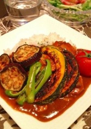 ヘルシー☆たっぷり夏野菜カレー-レシピのメイン写真