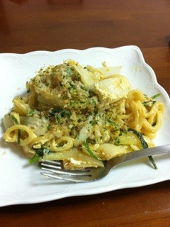 簡単!和風カルボナーラうどん!-レシピのメイン写真