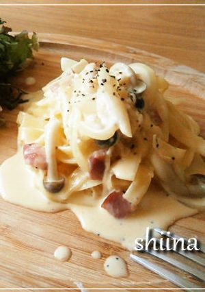 生クリームなし！お手軽カルボナーラ-レシピのメイン写真