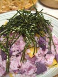 *紫芋と栗の秋ご飯*-レシピのメイン写真