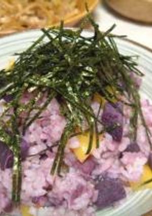 ＊紫芋と栗の秋ご飯＊-レシピのメイン写真
