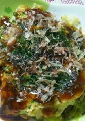 【簡単キャベツ焼き風卵焼き?お好み焼き】-レシピのメイン写真