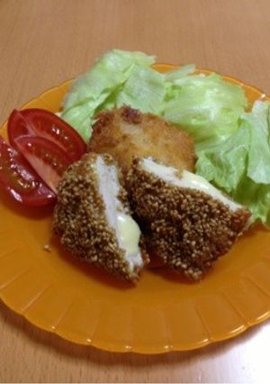 鶏胸肉のチーズはさみ揚げ☆-レシピのメイン写真