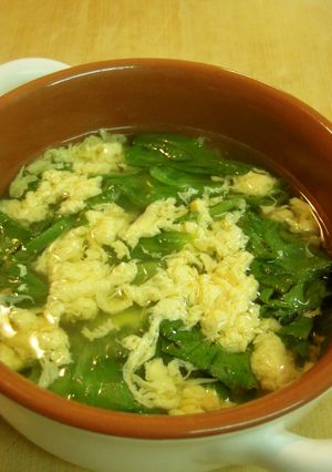 ごま油と生姜の風味 レタスのかき玉スープ-レシピのメイン写真