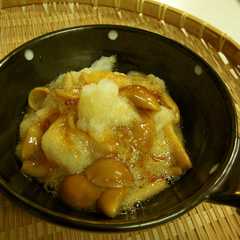 รูปของ 電子レンジで なめこおろし