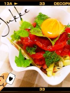 ★簡単!焼肉のタレでマグロの夏ユッケ★-レシピのメイン写真