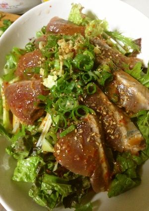 カツオのコチュジャンサラダ丼ぶり-レシピのメイン写真