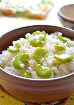 圧力鍋で５分☆塩麹で炊く✿そら豆ごはん♫-レシピのメイン写真