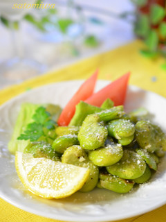 シンプルおつまみ☆空豆のチーズ炒め♪-レシピのメイン写真