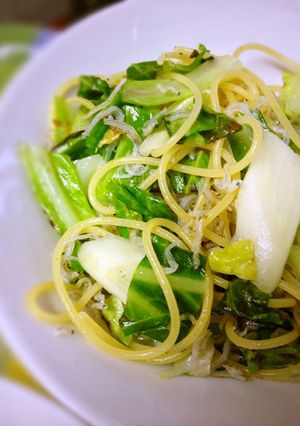 キャベツとシラスのあっさりパスタ-レシピのメイン写真