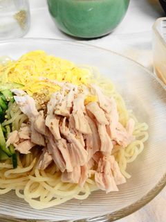 *簡単*蒸し鶏の冷やし中華*-レシピのメイン写真