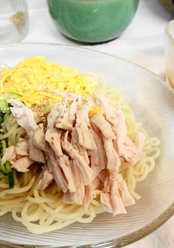 ＊簡単＊蒸し鶏の冷やし中華＊-レシピのメイン写真