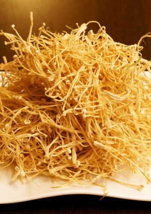 干し野菜　①えのき茸-レシピのメイン写真