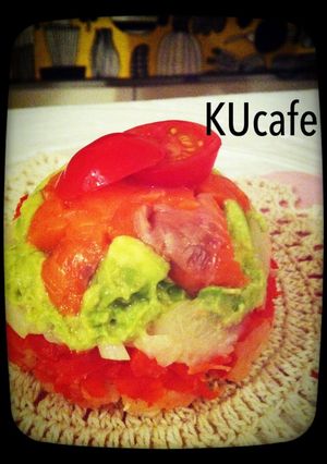 サーモンとカラフル野菜のミルフィーユ-レシピのメイン写真