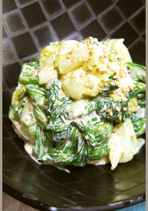 レタス1個丸々食べちゃえ！梅マヨ和え！-レシピのメイン写真