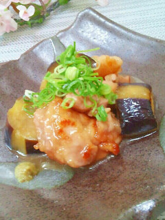 鳥モモ肉となすびのこってり焼煮-レシピのメイン写真