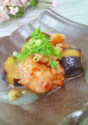 鳥モモ肉となすびのこってり焼煮-レシピのメイン写真