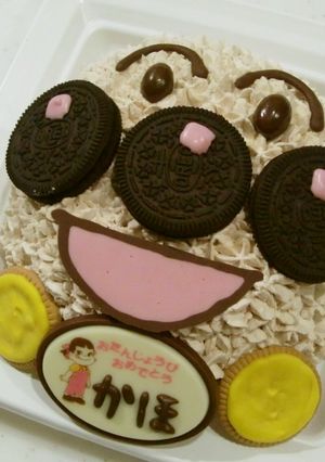 お誕生日に★簡単★アンパンマンケーキ♪-レシピのメイン写真