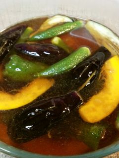 夏やさいの煮びたし(そうめんにも合うよ)-レシピのメイン写真