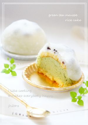 §*抹茶のムース大福*§-レシピのメイン写真
