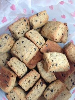 簡単!黒胡麻きな粉のさくさくクッキー♪-レシピのメイン写真