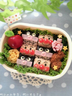 キャラ弁♪アンパンマン&バイキンマン-レシピのメイン写真