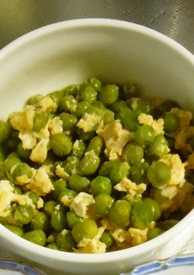 えんどう豆の卵とじ-レシピのメイン写真