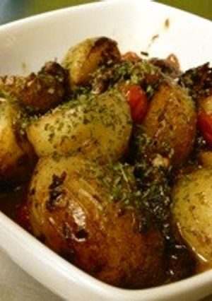 ホタルイカとじゃがいもとトマトアヒージョ-レシピのメイン写真