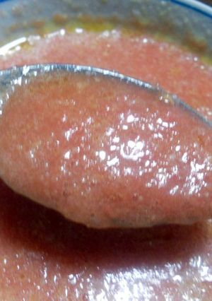 材料はトマトだけ！美味しいトマトスープ-レシピのメイン写真