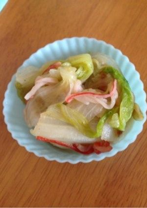 レタスとかにかまサッと炒め。お弁当にも♪-レシピのメイン写真