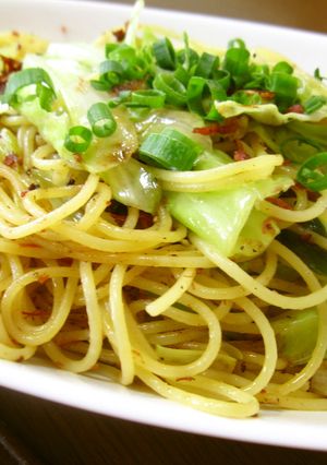 コーンビーフ＆キャベツの*和洋*パスタ-レシピのメイン写真