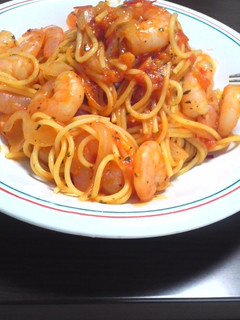 プリプリ海老とバジルの完熟トマトパスタ-レシピのメイン写真