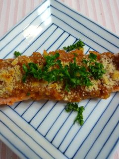 鮭のトマト味噌焼き♪-レシピのメイン写真