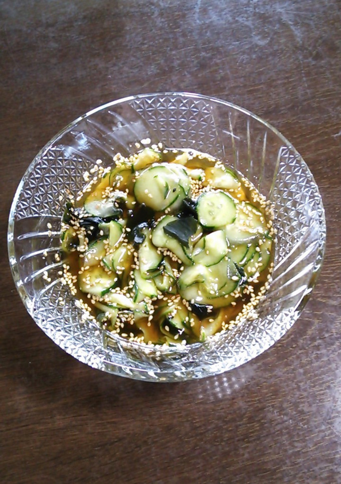 きゅうりとワカメの酢の物-レシピのメイン写真