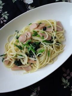 魚肉ソーセージとほうれん草のパスタ-レシピのメイン写真