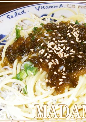 バターが決め手☆もずくとしらすのパスタ-レシピのメイン写真