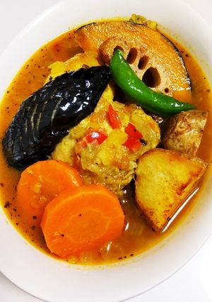 旨辛ヘルシー辛さ控えめ♪札幌スープカレー-レシピのメイン写真