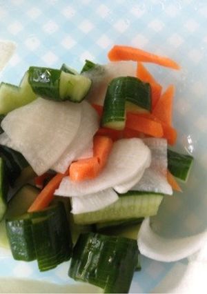 野菜室にあるクズ野菜で甘酢漬け-レシピのメイン写真