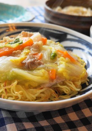ランチに☆塩餡かけ焼きそば-レシピのメイン写真