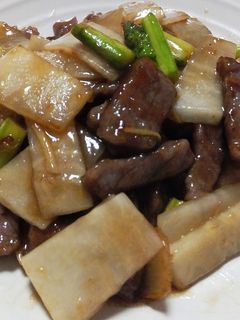 大根と牛肉のオイスター炒め-レシピのメイン写真