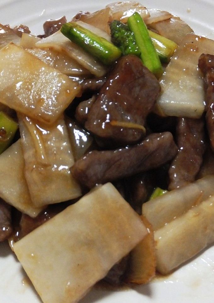 大根と牛肉のオイスター炒め-レシピのメイン写真