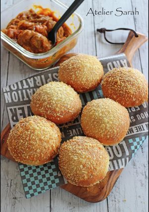 カロリーオフ&あっさり味✿焼きカレーパン-レシピのメイン写真